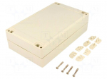 Enclosure: multipurpose | X: 120mm | Y: 200mm | Z: 60mm | ABS | IP65