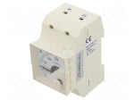 Ammeter | for DIN rail mounting | I AC: 0&divide;150A | True RMS | Class: 1.5