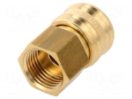 Quick connection coupling | 0&divide;35bar | brass | 42.5mm | 1000l/min