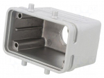 Enclosure for connectors: HDC | size E10 | for cable | EMC | straight