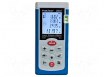 Distance meter | LCD | 0.05&divide;80m | Meas.accur: &plusmn;2mm | 130g | Meter: laser