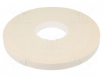 Tape: fixing | W: 19mm | L: 33m | Thk: 1mm | two-sided adhesive | white