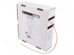 Heat shrink sleeve | glueless | 2: 1 | 1.2mm | L: 10m | red | polyolefine