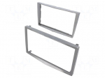 Radio frame | Opel | 2 DIN | matt silver