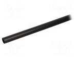 Heat shrink sleeve | glued | 4: 1 | 8mm | L: 1m | black | Temp: -55&divide;110&deg;C