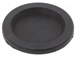 Grommet | with bulkhead | &Oslash;mount.hole: 70.2mm | &Oslash;hole: 53mm | black