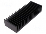 Heatsink: extruded | grilled | black | L: 75mm | W: 200mm | H: 40mm | 1.1K/W