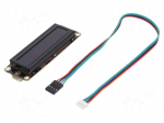Display: LCD | 16x2 | black | 87x32mm | LED | Interface: I2C | 3.3&divide;5VDC