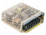 Power supply: switching | for building in,modular | 50W | 5VDC | 77%