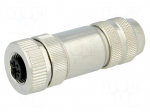 Connector: M12 | plug | PIN: 2 | female | straight | IP67 | screw terminal
