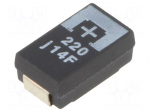 Capacitor: tantalum-polymer | 220uF | 6.3VDC | 5550mA | SMD | &plusmn;20% | 6m&Omega;
