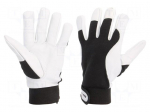 Protective gloves | Size: 11 | black | natural leather