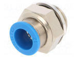 Push-in fitting | straight | -0.95&divide;6bar | Gasket: NBR caoutchouc | QS
