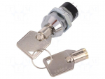 Switch: key switch | Stabl.pos: 2 | Switch.method: OFF-ON | Key: round