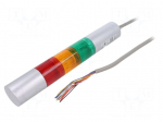 Signalling column | red/amber/green | LED | 24VDC | IP65 | LR | ABS