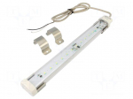 LED lamp | white cold | 24VDC | 385lm | 6500K | IP65 | 1m | -30&divide;60&deg;C