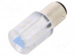 LED lamp | blue | BA15D,T20 | 230VDC | 230VAC | plastic | -20&divide;60&deg;C