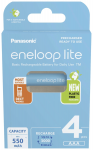 Panasonic | Rechargeable Batteries | ENELOOP Lite BK-4LCCE/4BE | AAA | 550 mAh | 4 pc(s)