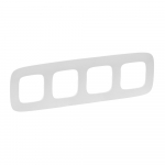 Plate Valena Allure - 4 gang - pearl