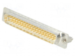Connector: D-Sub | PIN: 37 | socket | male | on PCBs,PCB snap | straight
