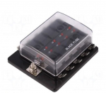 Kaitsmete juurdep&auml;&auml;s: kaitsmekarbid | kaitse: 19mm | 30A | kruvi | Korpus: must | UL94V-1