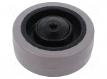 Transport wheel | &Oslash;: 100mm | W: 36mm | rubber | Shore hardness: 65
