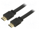 Cable | HDMI plug,both sides | PVC | 1.5m | black | Core: CCS
