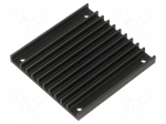 Heatsink: extruded | grilled | TO218,TO220 | black | L: 61mm | W: 57.9mm
