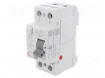 RCD breaker | Inom: 16A | Ires: 30mA | Poles: 2 | 230V,400V | IP20 | EFI