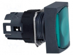 Switch: push-button | 16mm | Stabl.pos: 1 | green | ZB6Z | Harmony XB6