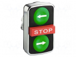 Switch: triple | 22mm | Stabl.pos: 1 | green/red/green | none | IP66