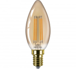 PHILIPS LED B35 25W 1800K E14  dzintarota stikla spuldze RETRO vintage 8720169191495 929003628901