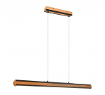 Trio Deacon LED piekarama lampa matt black/wood brushed steel 326610232 4017807505474