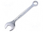 Wrench: combination spanner | double-sided | 27mm | L: 295mm | satin