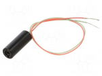 Module: laser | 1mW | red | dot | 650nm | 3&divide;5.5VDC | 10&divide;35mA