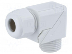 Cable gland | angular | PG9 | IP68 | polyamide | grey | HSK-W