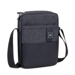 TABLET CASE CROSSBODY 11"/8811 BLACK MELANGE RIVACASE