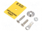 Earthing plug | ESD | 35x30mm | 1M&Omega;