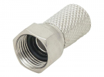 TV, SAT, HDMI, DVI kaablid ja tarvikud // Koaksiaalkaablite pistikud, tarvikud ja t&ouml;&ouml;riistad // 2838# Wtyk sat "f" rg6/6,8mm hq 20mm cu z uszczelką f-m10