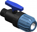 PP Compression ball valve  20x1/2" M Elysee