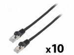 Patch cord | F/UTP | Cat: 6 | RJ45 plug,both sides | stranded | CCA