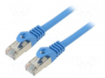 Patch cord | F/UTP | Cat: 6 | RJ45 plug,both sides | stranded | CCA | 10m