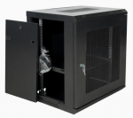 6U 19'' Seinakapp/ 600 x 600 x 368mm/ Must/ Monteerimata