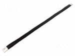 Braids | insulated earthing tape | W: 20mm | 25mm2 | &Oslash;1: 9mm | &Oslash;2: 9mm