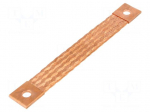 Braids | earthing tape | W: 30mm | 50mm2 | &Oslash;1: 11mm | &Oslash;2: 11mm | 250A | ST