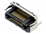 Connector: PCB to PCB | socket | hermaphrodite | PIN: 20 | LSHM | 2A | SMT