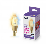 WiZ Connected 25W C35 E14 gudrā LED spuldze  920-50 dzintarots stikls  929003017722 8718699787257