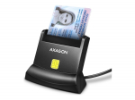 AXAGON Universal desktop USB contact Smart card/ID card reader with long