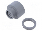 Signaller: sound | buzzer | 230VAC | 90dB(d=1m) | IP30 | grey