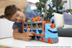 2-in-1 race track transporter, toy vehicle for kids
